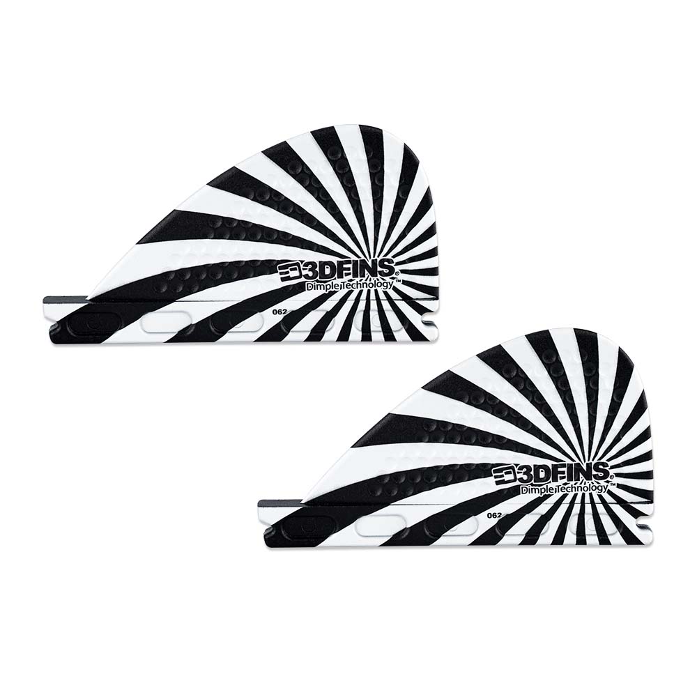 Dimpster Stabilizer Twin Set - Large - Futures - B&W Spiral (2 Inches)