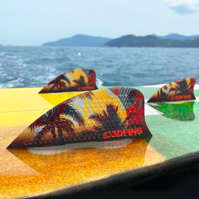 Switchblade Deluxe Set - Includes three sets of “Skim” style wake surfing fins – Island Style